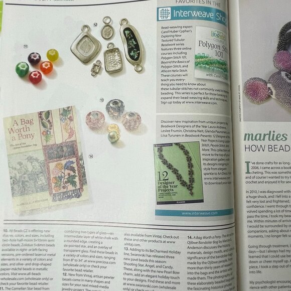 Beadwork Magazine Jewelry Crafting Book u Dec 2017 Jan 2018 Vol 21 No 1 - Picture 5 of 7